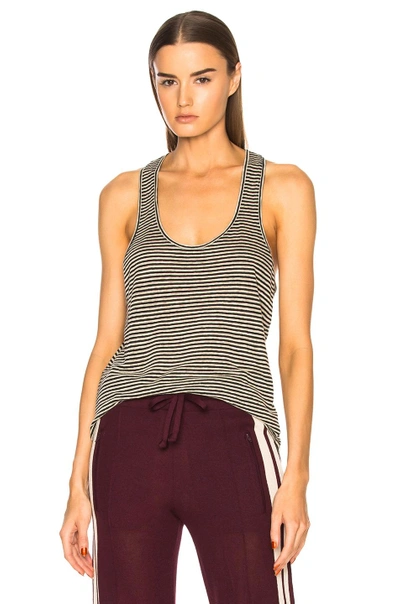 Shop Isabel Marant Étoile Isabel Marant Etoile Avien Striped Linen Tank In Cream