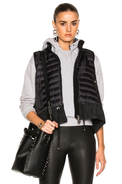 Shop Moncler Maglia Vest In Black