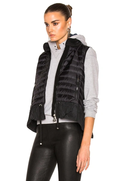 Shop Moncler Maglia Vest In Black