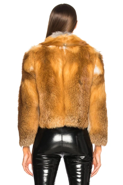 Shop A.l.c . Lex Fur Coat In Neutrals,orange