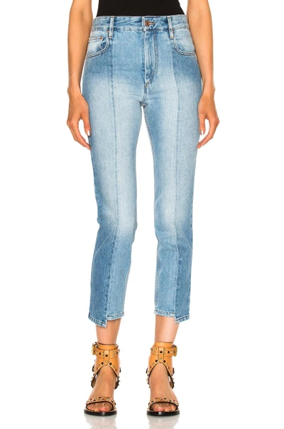 Shop Isabel Marant Étoile Clancy Jeans In Light Blue