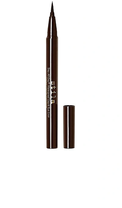 Shop Stila Stay All Day Liquid Eyeliner In Dark Brown