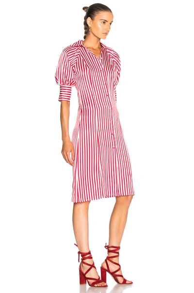 Shop Maggie Marilyn Toni's Shirt Dress In Pink,stripes