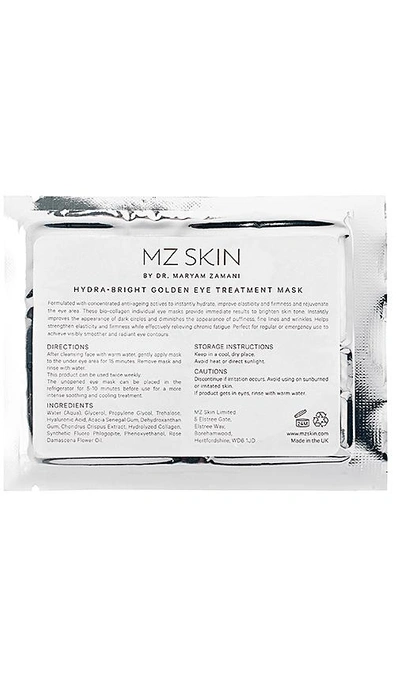 Shop Mz Skin Hydra-bright Golden Eye Treatment Mask 5 Pack In N,a