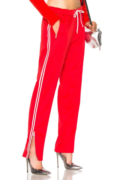 Shop Maison Margiela Polyester Track Suit In Red