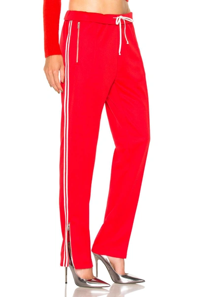 Shop Maison Margiela Polyester Track Suit In Red
