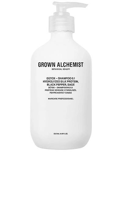 Shop Grown Alchemist Detox Shampoo 0.1 In Hydrolyzed Silk Protein & Black Pepper &