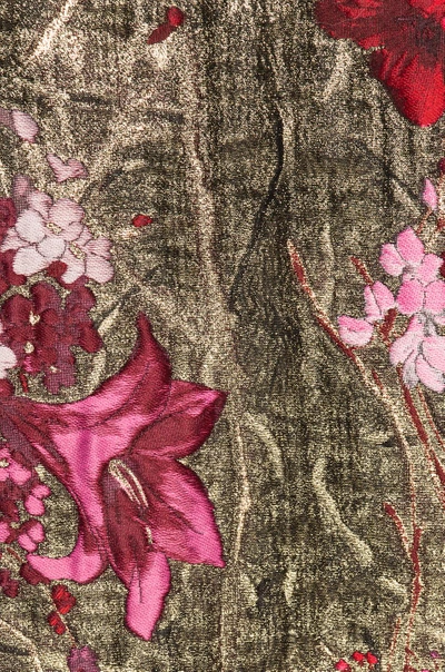 Shop Dolce & Gabbana Floral Jacquard Bomber Jacket In Floral,metallics,pink