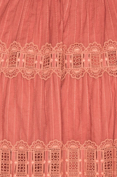 Shop Zimmermann Corsair Frill Tier Dress In Pink