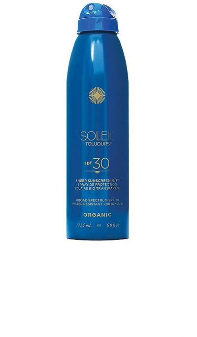 Shop Soleil Toujours Organic Sheer Sunscreen Mist Spf 30 In Neutral