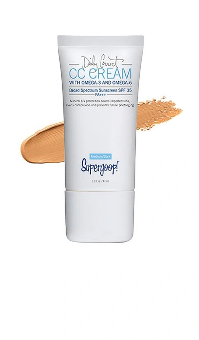 Shop Supergoop Daily Correct Cc Cream Spf 35 In Medium Dark