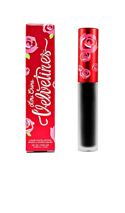 Shop Lime Crime Velvetine Lipstick In Black Velvet