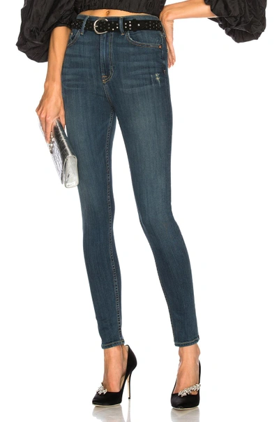 Shop Grlfrnd Kendall High Rise Super Stretch Skinny Jeans In Denim Dark