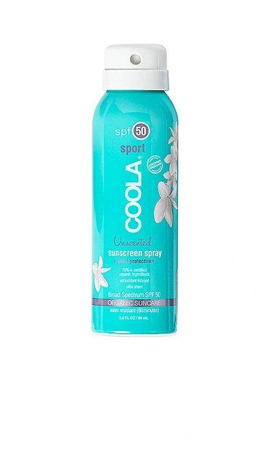 Shop Coola Travel Classic Body Organic Fragrance-free Sunscreen Spray Spf 50 In N,a