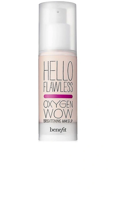 Shop Benefit Cosmetics Hello Flawless! Oxygen Wow Liquid Foundation In Ivory I'm Pure 4 Sure.