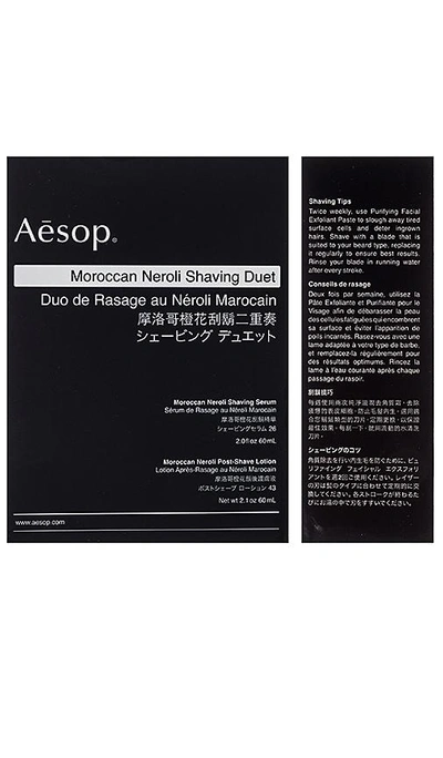 Shop Aesop Moroccan Neroli Shaving Duet In N,a