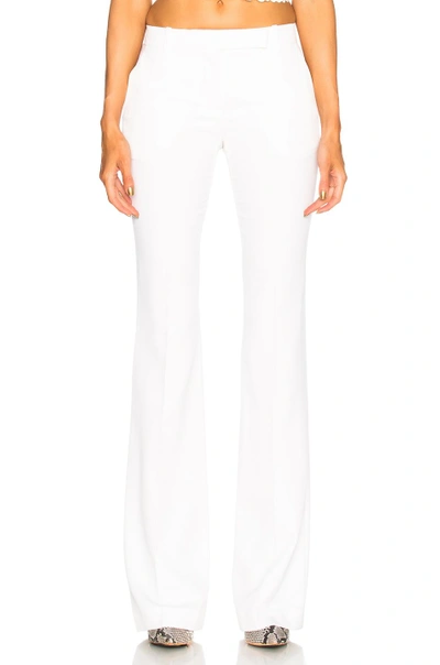 Shop Alexander Mcqueen Narrow Bootcut Trousers In White