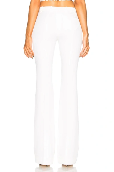 Shop Alexander Mcqueen Narrow Bootcut Trousers In White