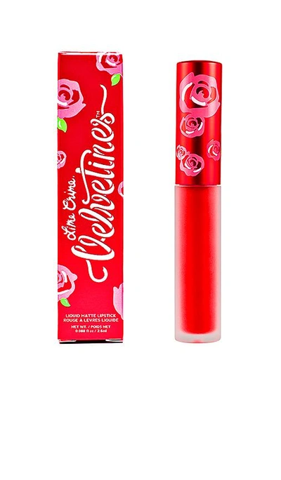 Shop Lime Crime Velvetine Lipstick In Red Velvet