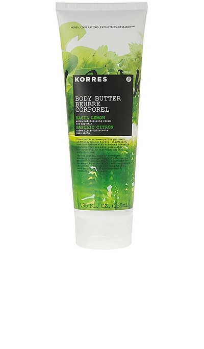 Shop Korres Basil Lemon Body Butter In Basil Lemon In Beauty: Na