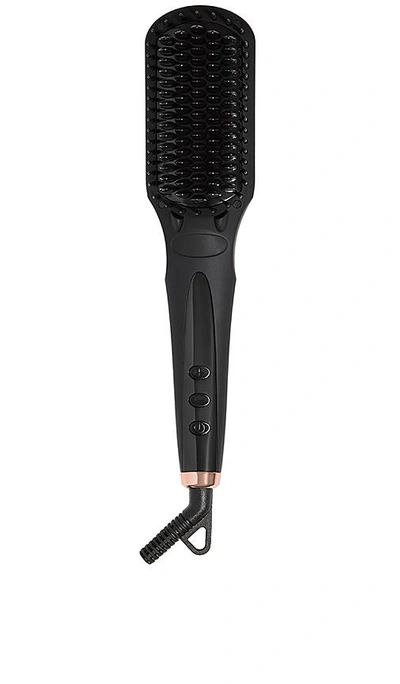 Shop Amika Polished Perfection Straightening Brush In Black
