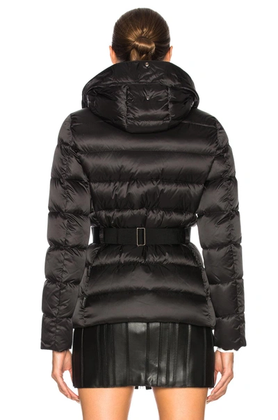Shop Moncler Tatie Jacket With Fox Fur In Black