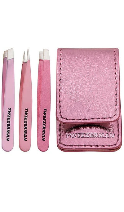 Shop Tweezerman Micro Mini Tweezer Set In N,a