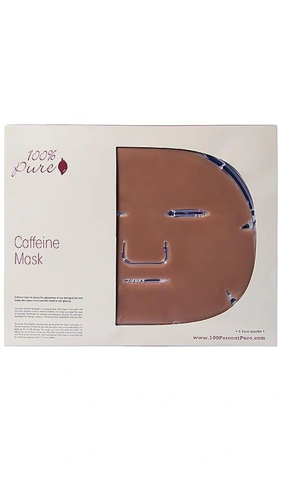 Shop 100% Pure Caffeine Mask 5 Pack In N,a