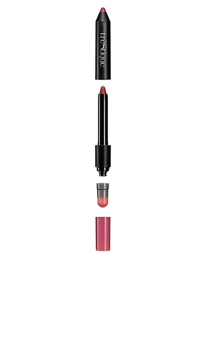 Shop Trestique Matte Color & Shiny Balm Lip Crayon In Belize Bordeaux Grenache