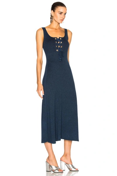 Shop Mara Hoffman Lena Dress In Blue