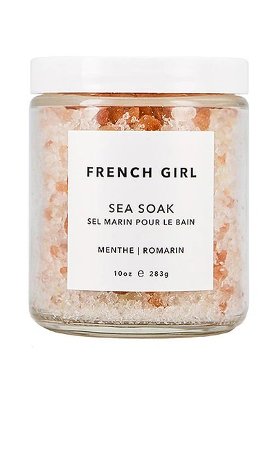 Shop French Girl Mint Sea Soak Enlivening Bath Salts In Menthe & Romarin