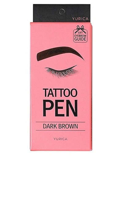 Shop Yurica Eye Brow Tattoo In Dark Brown