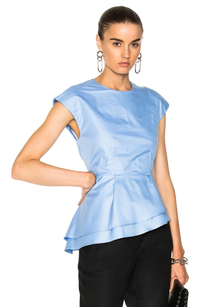 Shop Carven Baby Doll Top In Blue