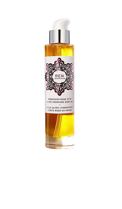 Shop Ren Skincare Moroccan Rose Otto Ultra-moisture Body Oil. In N,a