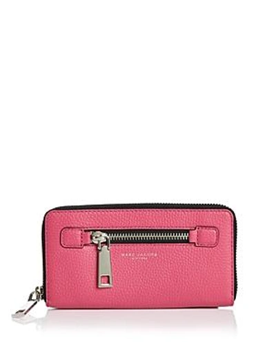 Shop Marc Jacobs Gotham City Continental Wallet In Begonia