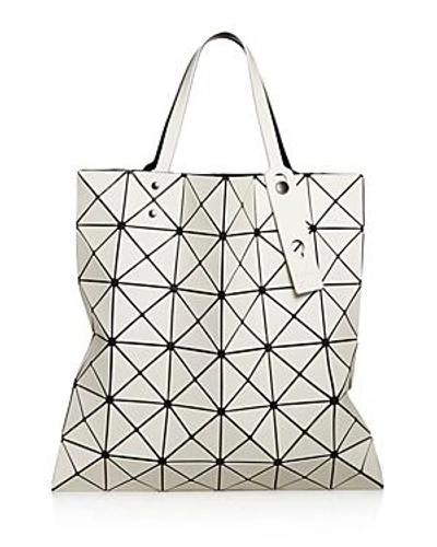 Shop Issey Miyake Lucent Frost Tote In Light Gray