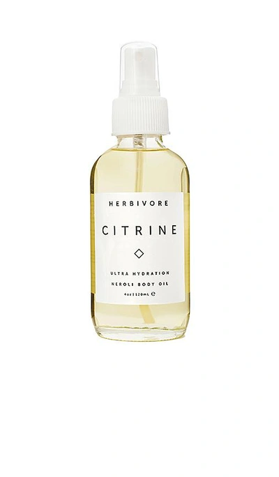 Shop Herbivore Botanicals Citrine Body Oil In N,a