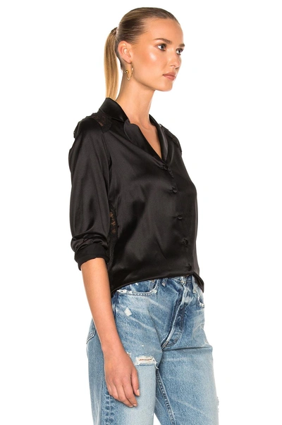 Shop Id Sarrieri I.d. Sarrieri Pajama Top In Black