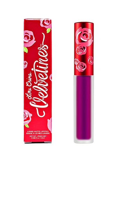 Shop Lime Crime Metallic Velvetine Lipstick In Passionfruit