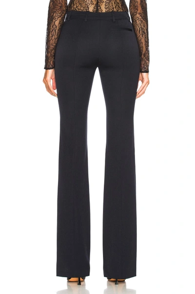 Shop Alexander Mcqueen Narrow Bootcut Trousers In Blue In Midnight Blue