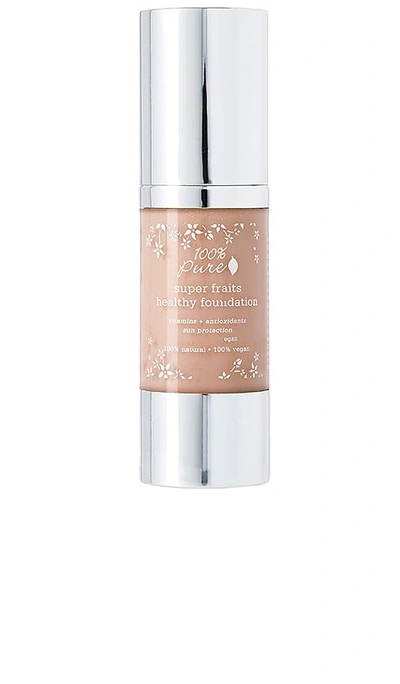 Shop 100% Pure Full Coverage Foundation W/sun Protection In Toffee