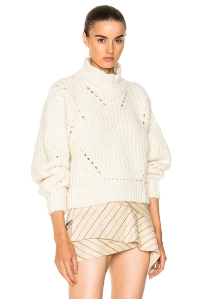 Shop Isabel Marant Farren Sweater In Neutrals,white