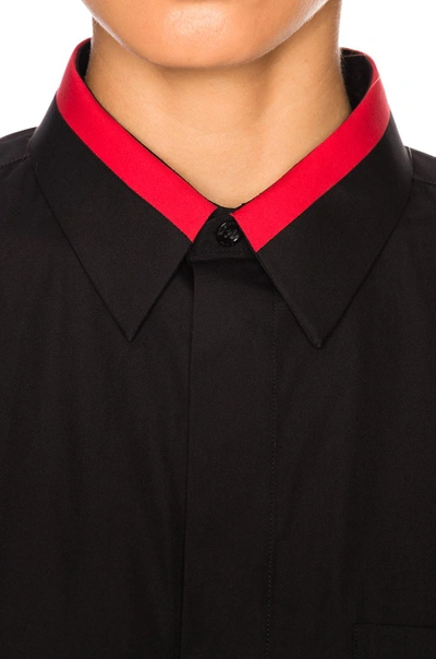 Shop Givenchy Taping Detail Shirt In Black