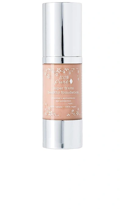 Shop 100% Pure Full Coverage Foundation W/sun Protection In Golden Peach