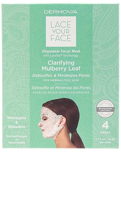 Shop Dermovia Clarifying Mulberry Lace Your Face Mask 4 Pack In N,a