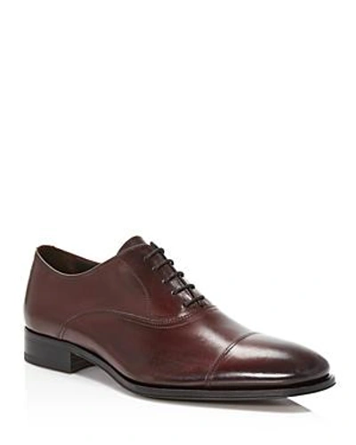 Shop To Boot New York Aidan Cap Toe Oxfords In Bordeaux Brown