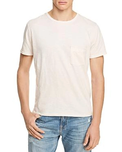 Shop 7 For All Mankind Heathered Pocket Tee In Pink Sunrise