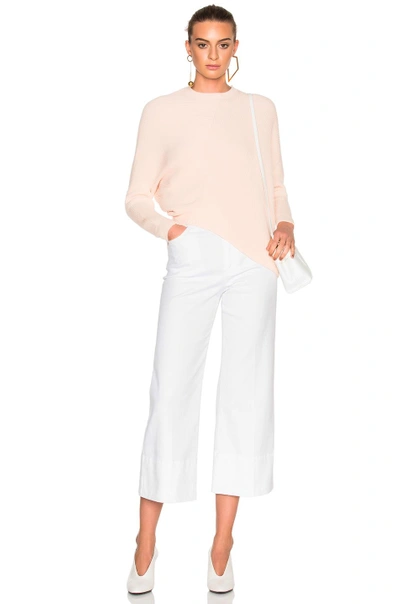 Shop Stella Mccartney High Waisted Crop Trousers In White