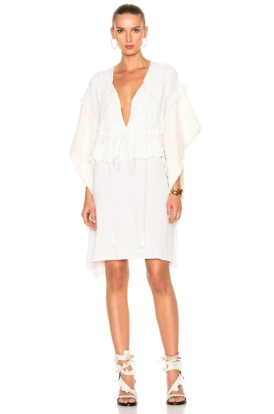 Shop Faith Connexion Lace Dress In Neutrals,white