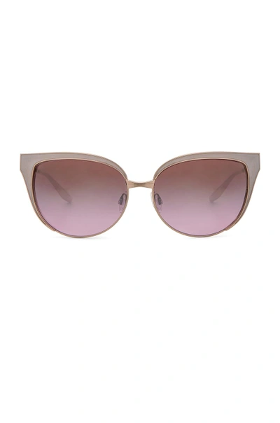 Barton Perreira For Fwrd Valerie Sunglasses In White,metallics | ModeSens